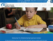 Tablet Screenshot of childandfamilyeyes.com